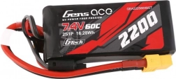 Batéria Gens Ace LiPo 2200mAh 7,4V 60C s konektorom XT60