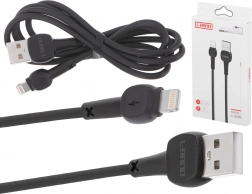 Kábel pre rýchle nabíjanie USB-A Lightning čierny 2A 100 cm