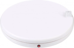 Otočný fotografický stojan PULUZ s napájacou zásuvkou 45 cm – biely