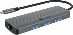 Stolová dokovacia stanica 6v1 s HDMI, USB, PD a LAN