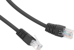 Patchcord kategórie 6 UTP 0,25 m čierny