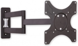 Nástenný držiak LCD/LED 19-37" s dvojitým ramenom, 25 kg, čierny