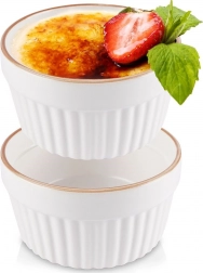 Porcelánové zapekacie mištičky 9 cm, 170 ml, biela, 2 ks