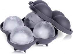 Silikónová forma na ľadové gule 4 ks, priemer 8 cm