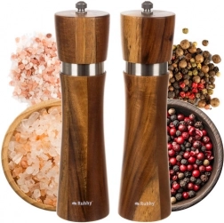 Ruhhy Drevené mlynčeky na soľ a korenie – sada 2 kusov