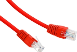 Sieťový kábel UTP Cat 6 RJ-45 0,25 m červený