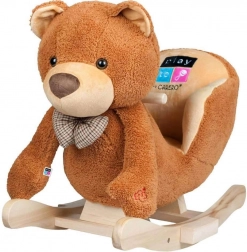 Hojdací plyšový medvedík so zvukmi PlayTo, hnedý