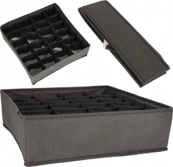 Textilný organizér do zásuvky na prádlo, ponožky a doplnky – 24 priehradiek