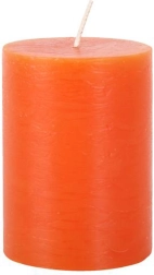 Rustikálna sviečka Provence oranžová 10 cm