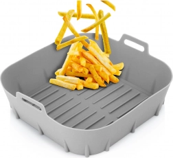 Silikónový vložný kôš do horúcovzdušnej fritézy 22 cm – sivý