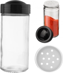 Sklenená korenička so sitkom Black 100 ml