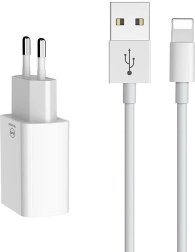 Duálna USB nabíjačka s káblom Lightning 1 m MCDODO (EU) – biela