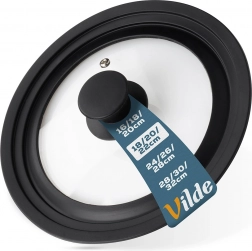 Univerzálna sklenená silikónová pokrievka 18/20/22 cm Vilde