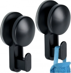 Čierne prísavné háčiky 5,5 cm, 2 ks