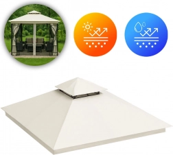 Náhradná strecha pre záhradný altánok 3x3 m vodovzdorná s vetracím otvorom Béžová MultiGarden