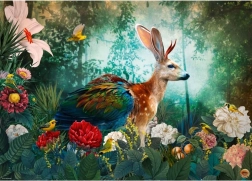 Puzzle Fantastická fauna Jackalope 1000 dielikov