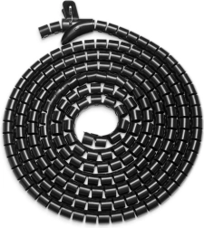 Elastický organizér na káble 5 m čierna