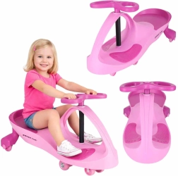 Gravitačné vozidielko Swing Fix S3 s LED kolesami, ružové