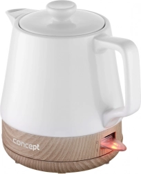 Keramická rýchlovarná kanvica 1,0 l biela