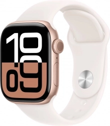 hodinky Apple Watch Series 10 GPS ružové zlato 42 mm s ružovým športovým páskom