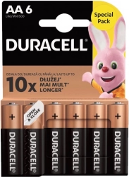 Batérie Duracell Basic AA LR6 balenie 6 kusov