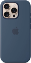 Silikónové puzdro MagSafe pre iPhone 16 Pro - denim