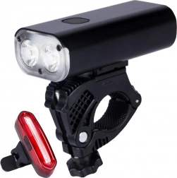 maltrack cyklistické svetlo exonum 5000 2v1 predné + zadné