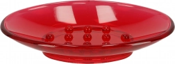 Plastová miska na mydlo, Miska na mydlo - červená