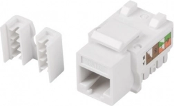 modulárna keystone zásuvka RJ45 UTP Cat.6 90° na montáž do krabice