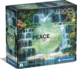 Puzzle 500 dielikov CLEMENTONI Peace Collection – Vodopád The Flow