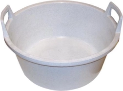 Plastový škopok 56 cm s ušami, granit