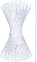 Priehľadné slamky 22 cm, 50 ks