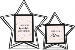 Sada 2 rámikov 10x10 a 10x15 Stella čierna