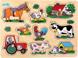 Small Foot drevené puzzle Farma