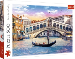 Puzzle 500 dielikov Most Rialto Benátky
