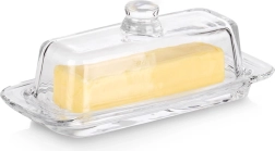 Sklenená maselnička 20 × 9,5 × 7,5 cm VILDE