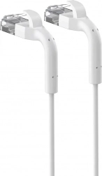 Patchcord kategórie 6 U/FTP 1Gbps medený sieťový kábel s pružnými koncovkami 1m biely