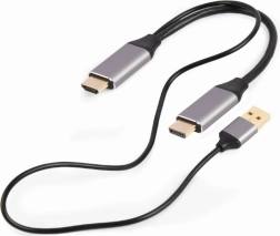 Adaptér HDMI na DisplayPort 4K 60Hz s napájaním USB-A