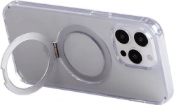 Magnetické puzdro so stojanom JOYROOM pre iPhone 15 Pro, priehľadné