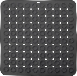 Protišmyková sprchová podložka 54 × 54 cm, sivá