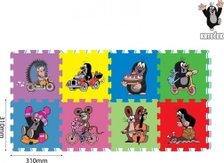 Penený koberec KRTKO 29 × 29 cm