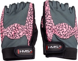 Dámske fitness rukavice HMS RST03 ružové – S