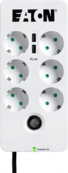 Prepäťová predlžovacia zásuvka EATON Protection Box 6 USB