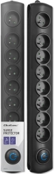 Prepäťová predlžovacia zásuvka 8 zásuviek, kábel 1,8 m s nožným vypínačom Quick Switch