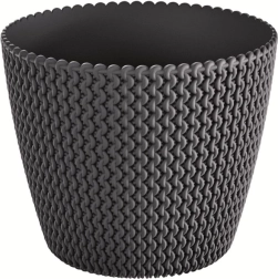 Kvetináč Splofy antracit 26 cm
