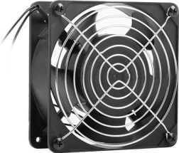 Ventilátor pre nástenné 19″ rozvádzače 230 V 120×120×38 mm čierny LANBERG