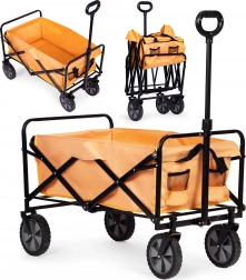 Skladací transportný vozík MultiGarden 47x105 cm, oranžový