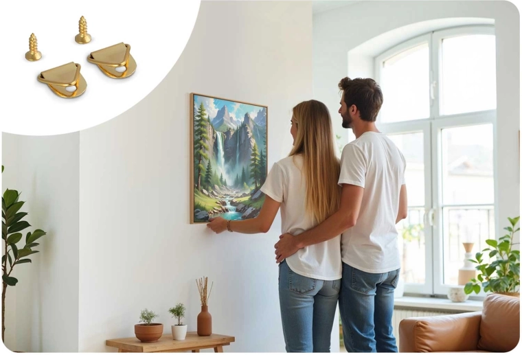 Všetko v balení – štetce, farby aj zavesenie