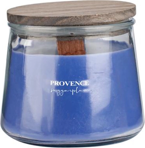 Vonná sviečka PROVENCE s dreveným knôtom Sugarplum, 28 hodín