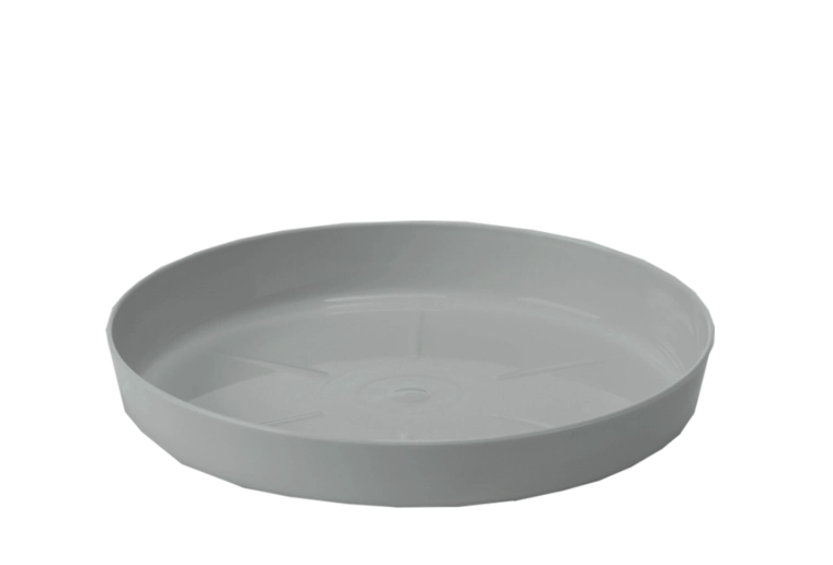 Sivý podstavec pod kvetináč Lamela